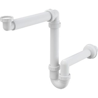 Alcaplast Cифон для умывальника экономящий пространство с накидной гайкой 5/4" AG210521154